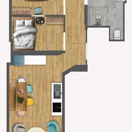 Colorful Flat Near Vibrant Boxhagener Platz דירה