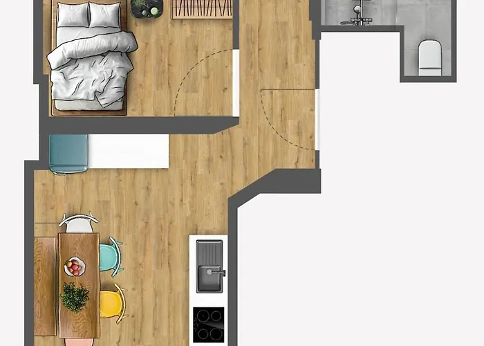 Colorful Flat Near Vibrant Boxhagener Platz 公寓